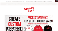 Desktop Screenshot of farrostees.com
